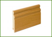 Skirting board veneered with oak veneer - unpainted 9,5*1,5 SEG